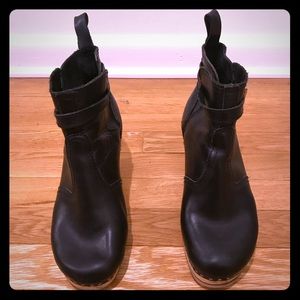 Swedish Hasbeens high heel jodhpur boots